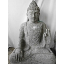 Statue Bouddha abhaya mudrã en pierre