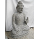 Statue abhaya mudrã en pierre 84 cm