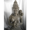 Statue déesse Tara en pierre volcanique 100 cm