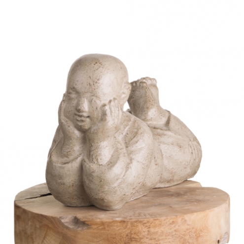 Statue moine Shaolin allongé