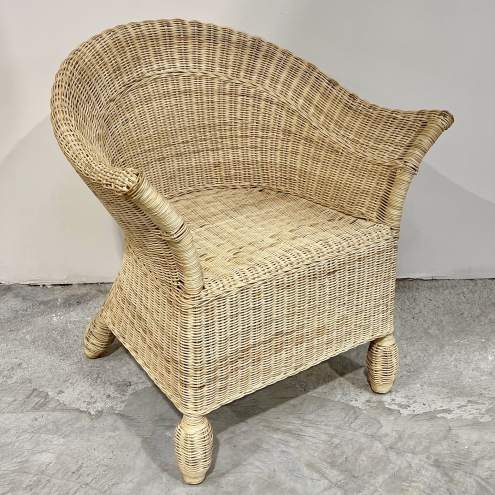 Fauteuil en rotin naturel 'Rose'
