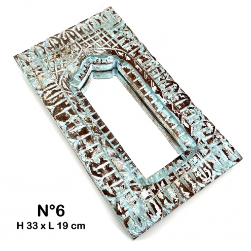 Miroir indien ancien bois