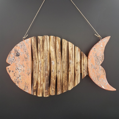Poisson bois flotté à suspendre