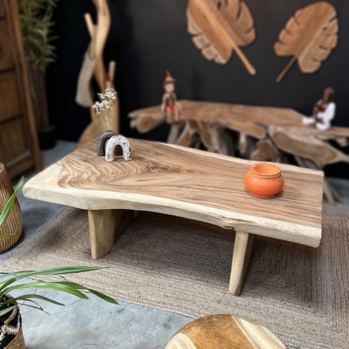 Table rectangle de salon bois de suar