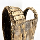 armure tribale en os et coco sur stick