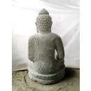 Bouddha extérieur pierre volcanique