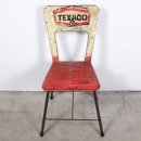 Chaise en métal recyclé Texaco