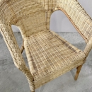 Chaise fauteuil 'Havana' en rotin naturel
