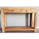Console en teck 2 tiroirs