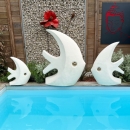 Déco moderne de jardin poisson