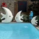 Déco moderne de jardin poisson