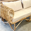Divan 'Dora' en rotin naturel