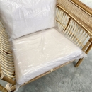 Fauteuil 'Donna' rotin et cannage