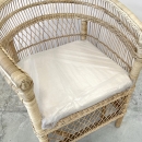 Fauteuil 'Laka' en rotin esprit Malawi