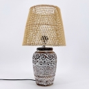 Lampe de chevet bois exotique