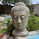 Sculpture tête de Bouddha