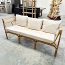 Sofa 'Donna' en rotin et cannage