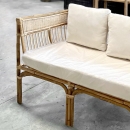 Sofa 'Donna' en rotin et cannage