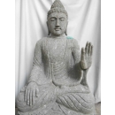 Statue abhaya mudrã en pierre 105 cm