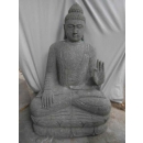 Statue Bouddha abhaya mudrã en pierre 120 cm