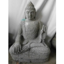 Statue Bouddha abhaya mudrã en pierre 60 cm