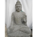 Statue abhaya mudrã en pierre 82 cm