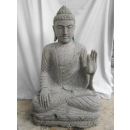 Statue Bouddha abhaya mudrã en pierre 95 cm