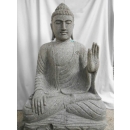 Statue abhaya mudrã en pierre 95 cm