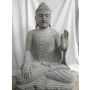 Statue abhaya mudrã en pierre 95 cm