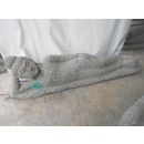 Statue Bouddha allongé en pierre 120 cm