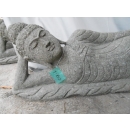Statue Bouddha allongé en pierre 120 cm