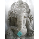 Statue Ganesh en pierre volcanique 80 cm