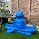 Statue Grenouille yoga jardin