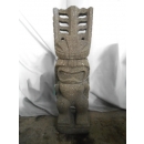 Statue Tiki polynésien en pierre 100 cm