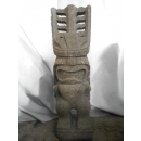 Statue Tiki polynésien en pierre 100 cm