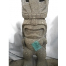 Statue Tiki polynésien en pierre 100 cm