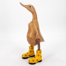 Statuette canard en bois exotique