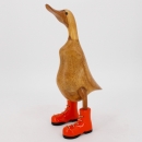 Statuette canard en bois exotique