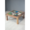 Table basse carrée Bois de Pirogue recyclé