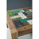 Table basse carrée Bois de Pirogue recyclé