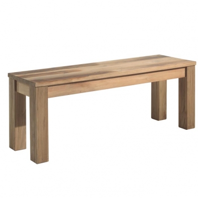 Banc en teck massif brossé naturel L 123 cm