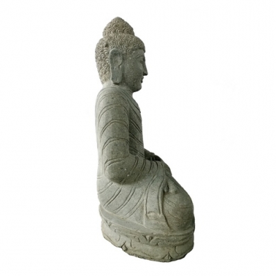 Achetez cette statue bouddha en pierre sur Containers du Monde