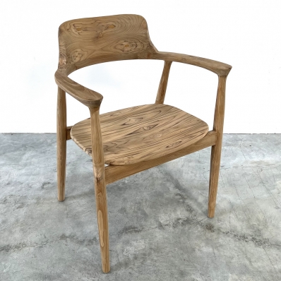 chaise fauteuil en teck 'Manon'