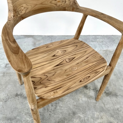 chaise fauteuil en teck 'Manon'