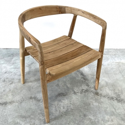 chaise fauteuil teck ''ronde'' jardin