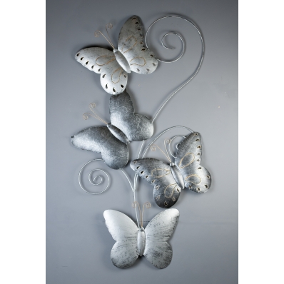 Tuteur métal 3 papillons peints main : Décoration du jardin CHOUETTE AND CO  jardin - botanic®