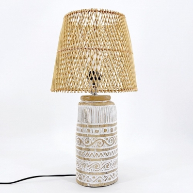 Lampe de chevet motif ethnique