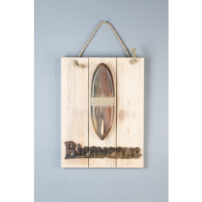 Plaque de porte Bienvenue Surf