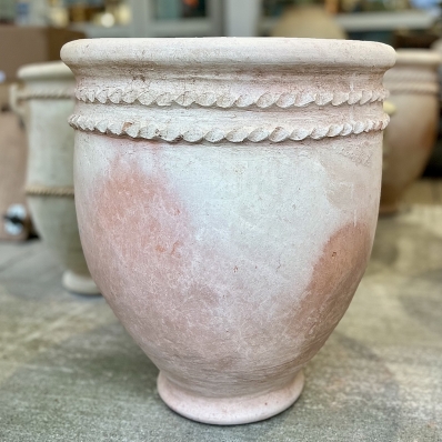 Poterie striée motif 2 cercles épurés