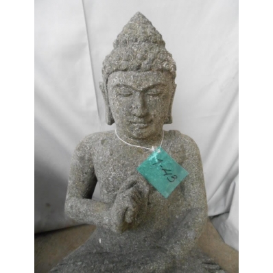 Statue Bouddha vitarka mudrã en pierre 56 cm